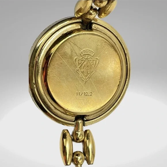 Vintage Authentic Gucci Gold plated six Colors Watch Change Bezel - Picture 4 of 14